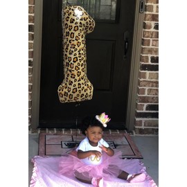 40 Inch Leopard Large Numbers Balloons, Cheetah Balloons 0-9, Birthday Party Balloons Decorations (9)