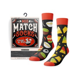 Main and Local Chips & Dip Mismatched Novelty Socks