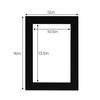 CountryArtHouse Black Acid Free 12x16 Picture Frame Mat with Black