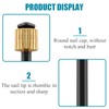 Bonsicoky Picture Hanging Nails, Black Steel Nails and Brass Head