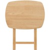 eHemco Oversized Hardwood Folding TV Tray Table for Dinner, Eating,