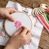 100 PCS Wood Thread Drops, with 2 Open Rings Teardrop