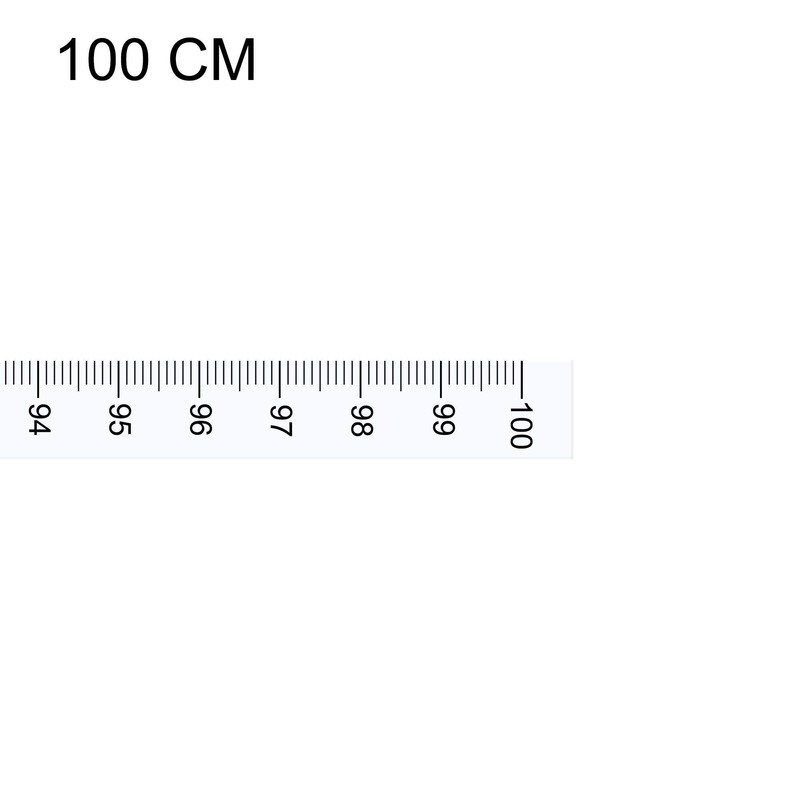 uxcell Adhesive Backed Tape Measure 100cm Vertical Read Measuring Tape