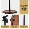 Wooden Paper Towel Holder Countertop, Cute Rabbit Design - Natural