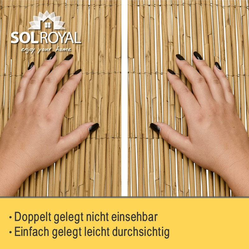 Sol Royal premium SolVision S36 reed mat for balcony, or