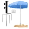 WADY Inground Umbrella Stand Anchor Sand Anchor Sun Umbrella Ground