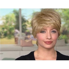 LUXHAIR by Sherri Shepherd Pixie Bob Wig ,Dark Platinum