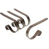 Natudeco 4Pcs Christmas Stocking Holders Metal Hanger Hooks Holiday Mantel