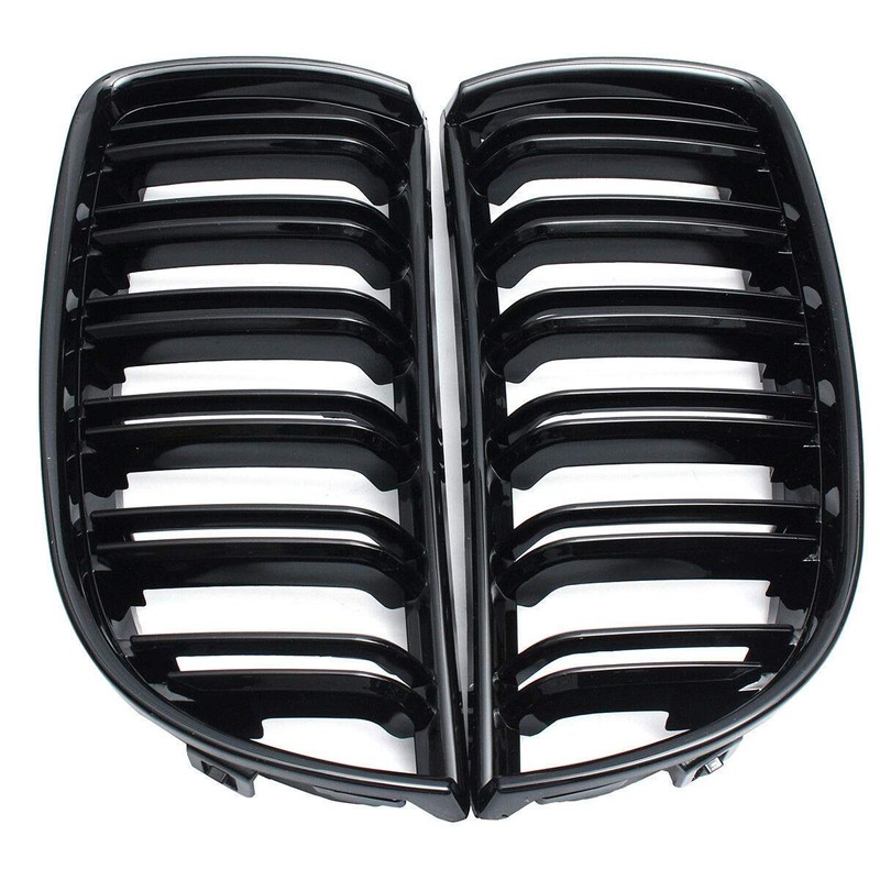 2 Pcs Black Gloss Front Grille for E90 E91 325i