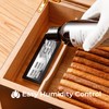 Woodronic Cigar Humidor for 50 Counts with Digital Hygrometer, Crystal