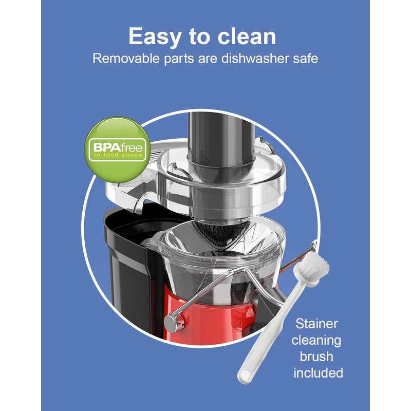 SiFENE Centrifugal Juicer Machine, Rapid 800W Juice Extractor, Large 3.2''