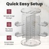 Masirs 360 Rotating Makeup Organizer - Adjustable Shelf Height and