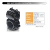 Black Wolf Bicycle Clip Holder / Compatible with Various Lights