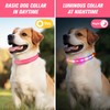 LED Dog Collar, Light Up Dog Collar, USB Rechargeable -