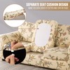 Lamberia Printed Sofa Cover for 2 Cushion Couch High Stretch