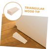 DOITOOL 6pcs Non Slip Wooden Door Stopper Wedge Chevron Design