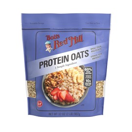 Bob's Red Mill, Avena Gourmet Sin Gluten Con 10g de Proteína Por Porción, 907 g