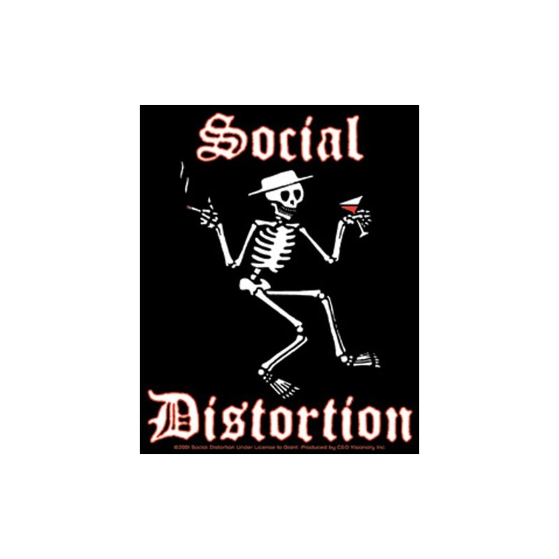 Licenses Products Social Distortion Skeleton Sticker