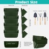 Gatyagff Vertical Wall Planter, 4 Packs Self Watering Wall Planters