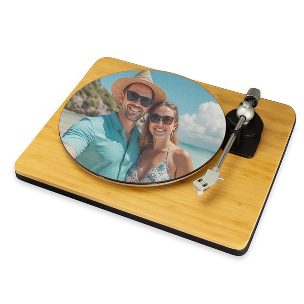 Custom Printed Your Photo Record Player Slip Mat Turn Table