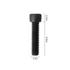 Socket Head Cap Screw, 1/4-20 x 1", Alloy Steel, Black