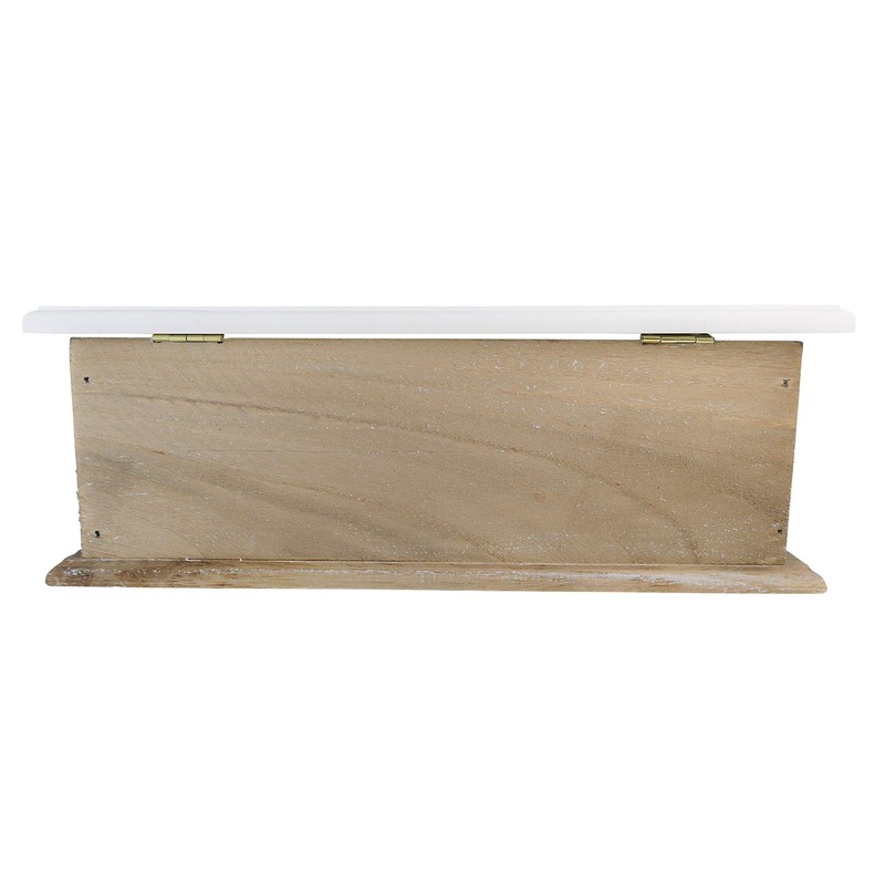 khevga Tissue-Box wooden Country House Style Brown