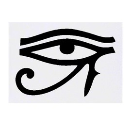 Azeeda 'Auge des Ra' Temporäres Tattoo - Hautfreundlicher & Ungiftiger Abziehbild · Wasserfest (TO00082119)