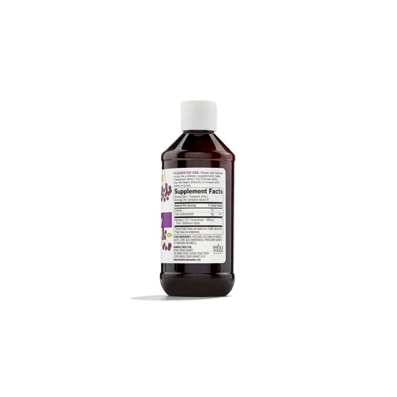 365 by Whole Foods Market Elderberry Syrup, 8 FZ