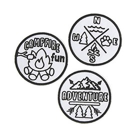 Fun Express Color Your Own Iron On Camp Patches - Crafts for Kids and Fun Home Activities - VBS Vacation Bible School Supplies/Decor