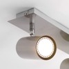 Trio Leuchten Bar in matt nickel, spotlight bar 2-bulb, exclusive