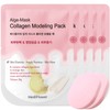 Mediflower disposable pouch modeling pack (collagen + vitamin + cool + Houttuynia cordata + 2 sponges) - Disposable modeling pack collagen 28gx5 + 2 sponges / 메디플라워 일회용 파우치 모델링팩(콜라겐+비타민+쿨+어성초+해면2개) - 일회용 모델링팩 콜라겐 28gx5개+해면2개
