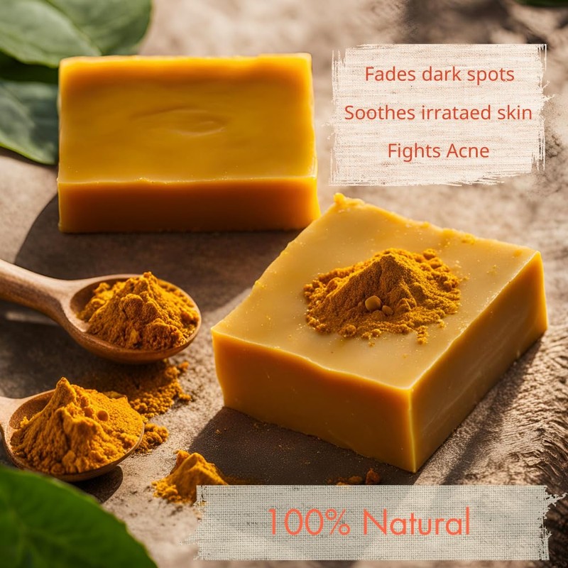 Turmeric Soap Bar | Face & Body Cleanser | Moisturizing
