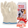 Oven Mitt BBQ Grill Gloves - 1 Pair 5 Finger