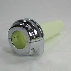 Harley Dual Cable CHROME Grooved Throttle Control KITS for 1" Handlebars - For use with early model '81-'95 FX, FL, XL, FLT, FXR, FXD, FXST, FLST, Big Twins and Sportsters (GRVD)