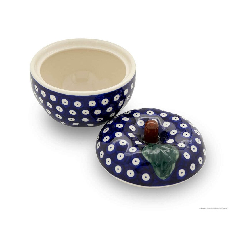 Bunzlauer Keramik Apple Roasting Dish with Lid Diameter 12.6 cm