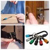 ieron 6Pcs Hex Shank Bits Holder Keychain, 1/4 inch Aluminum