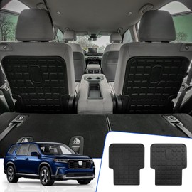 Rongtaod Back Seat Cover Protector Compatible with 2023 2024 2025 Honda Pilot 7&8 Seats Back Seat Cover Kick Mat Trunk Mat Cargo Mat Cargo Liner Pilot Accessories (The 2nd Row,Backrest Mats)
