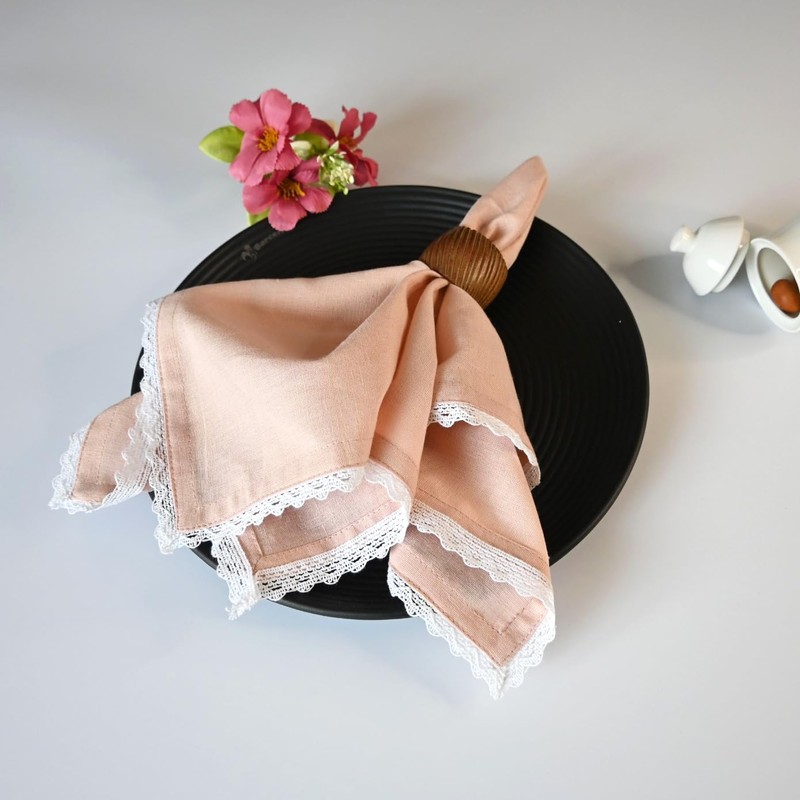 Fingercraft Dinner Napkin Cotton Premium Quality Mitered Corners Napkin Cloth