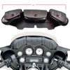 Remaiw moto Black Motorcycle Windshield Bag Saddlemen Fairing 3 Pouch