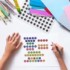 GLOBLELAND Typewriter Alphabet Clear Stamps English Letter Number Silicone Clear Stamp Seals for DIY Scrapbooking Journals Decorative Cards Making Photo Album