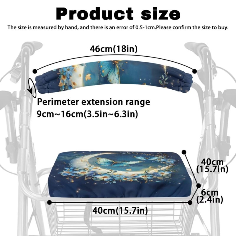 LedBack Moon Butterfly Walker Seat Cover Set 2 Pack with