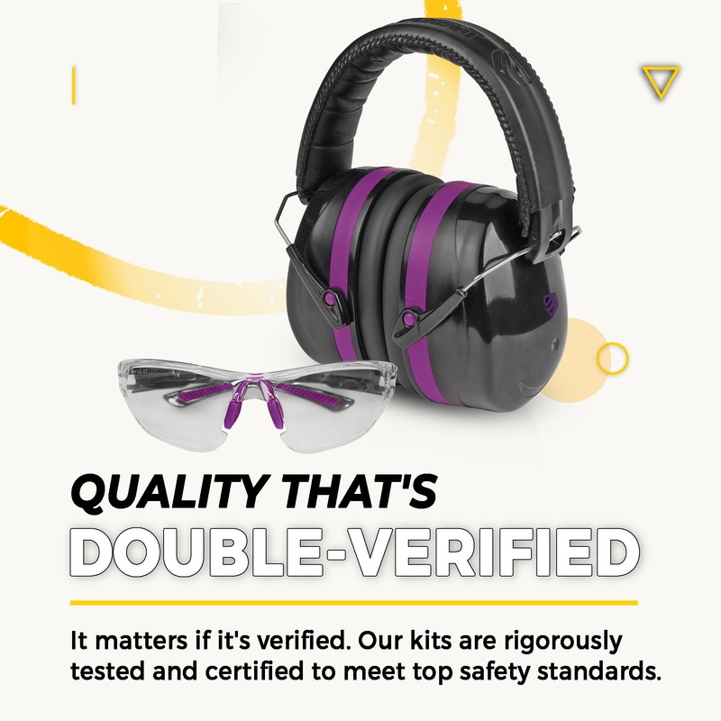 TradeSmart High-Performance Earmuffs for Shooting Range & Shooting Eye Protection