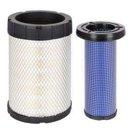 AUIVERED 7008043 7008044 Outer Inner Air Filter Kit - Fit for Bobcat Skid Steer Loader S650 S630 T630 T650 Compact Track Loader Primary Secondary