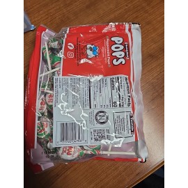 Tootsie Roll 9.6 oz. PEPPERMINT POPS Lollipop Chewy Inside, (Peanut/gluten Free)