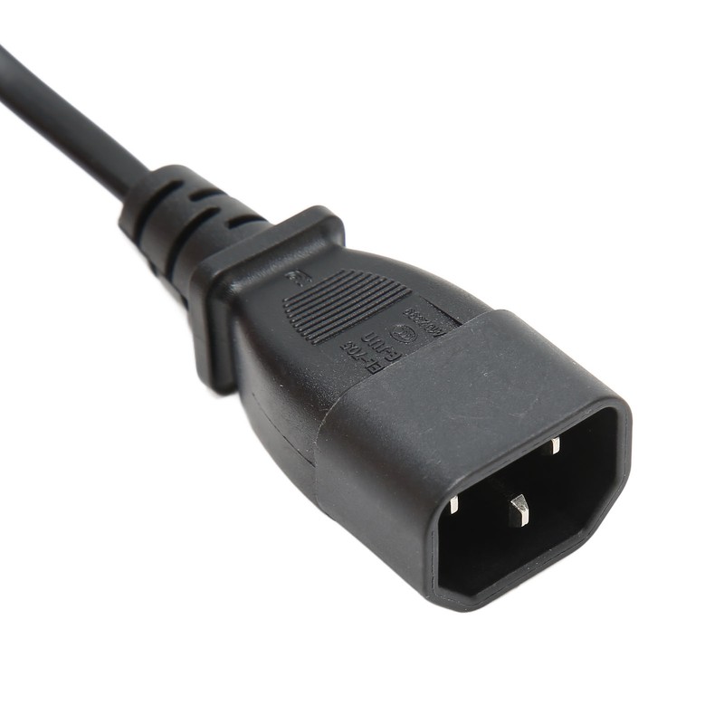 IEC320 C14 to C7 Cord Male to Female Power Adapter