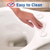 Clorox Round Beveled Plastic Toilet Seat with Easy-Off Hinges –