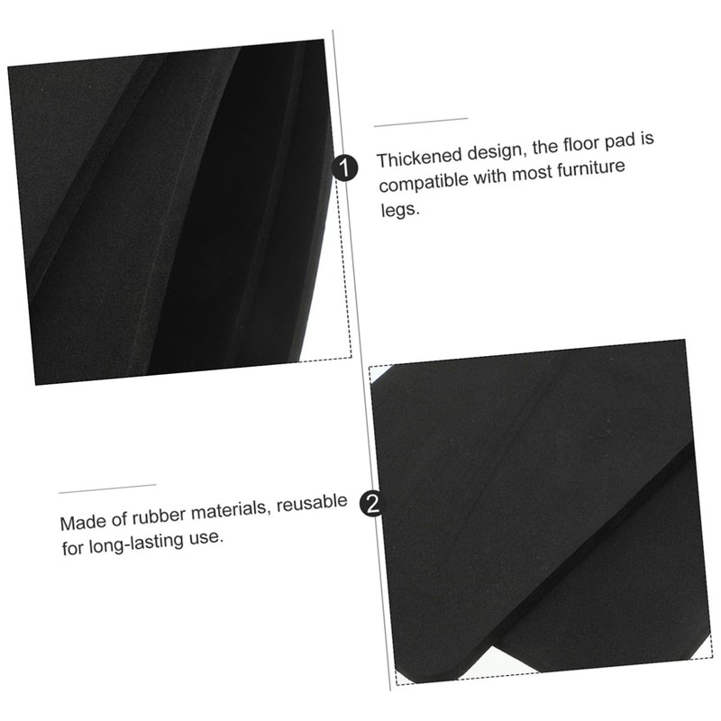TEHAUX 4 Pairs Chair Leg Floor Protectors Scratch Furniture Pads