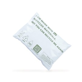 Owlpack Eco Friendly 2 MIL White Recycled Mailers (5" x 7", pack of 100)