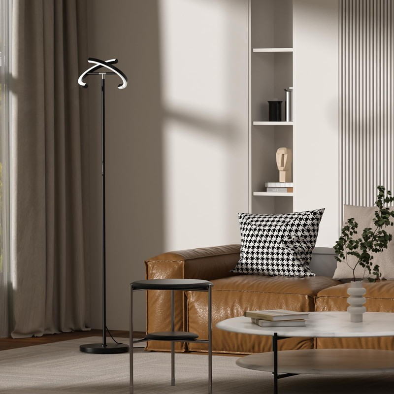 SIBRILLE LED Floor Lamp - Rotatable Standing Lamp with Touch