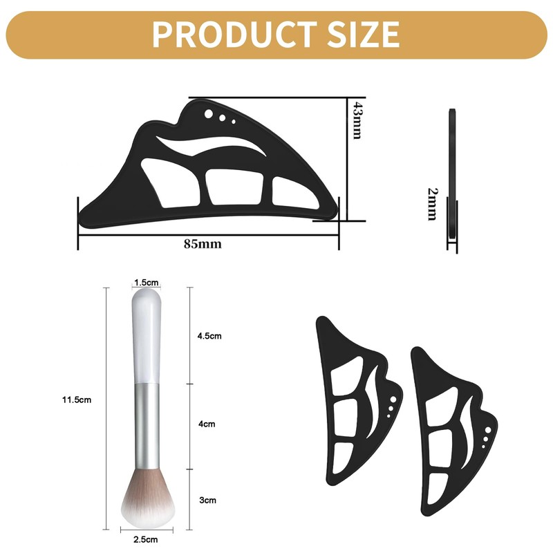 atnayo 2PCS Eyeshadow Stencils, Eyeshadow Stencil Tool for Eyes